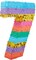 Rainbow Number 7 Pinata for 7th Birthday Party Decorations, Fiesta, Cinco de Mayo Celebration (Small, 12 x 16.75 x 3 Inches)